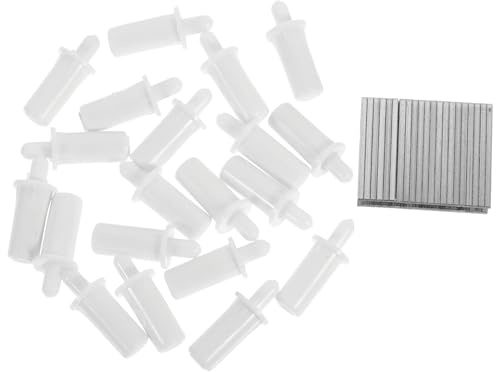WOONEKY 40 pièces Kit de Réparation Volets Bois Agrafes Inox Durables Broches de Fixation Robustes pour Stores et Volets Accessoires Remplacement DIY Facile