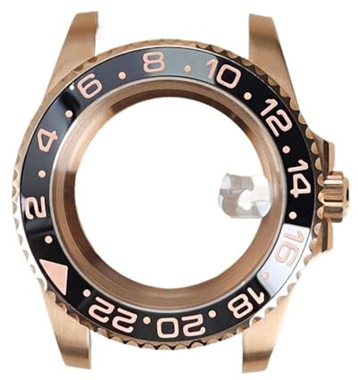 1 st 40 mm klockfodral Safirkristall for Miyota 8215 Movement 120 Klicks ram(NO.21 Monochrome)