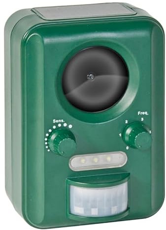 Voss.sonic 2000 - repellente ad ultrasuoni regolabile alimentato ad energia solare per animali