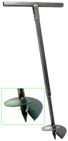 200 mm Erdbohrer Handerdbohrer Erdlochbohrer Pflanzbohrer Pfahlbohrer Lochspaten Erdlochausheber Pfostenbohrer