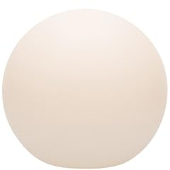 8 seasons design Solar Kugelleuchte 50 cm, Shining Globe (weiß) LED warmweiß, Dämmerungssensor – wetterfest – große Solarlampe für außen (Garten, Terrasse, Balkon) – robust & langlebig