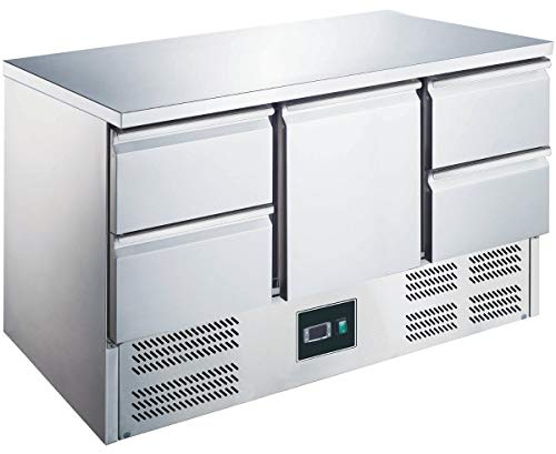 ZORRO Kühltisch ZS 903 4D | 1 Tür / 4 Schubladen | 1365x700mm | 1/1 GN