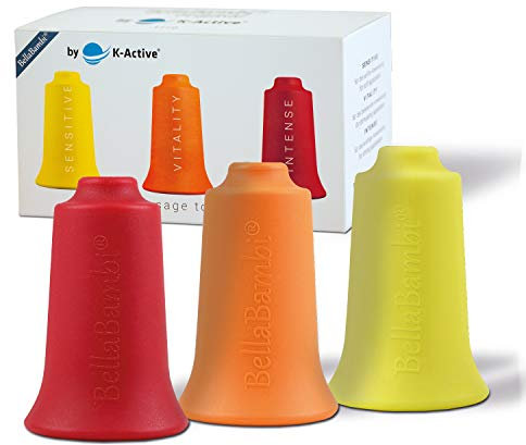 BellaBambi® Schröpfkopf by K-Active Mini Trio | Je 1 Cup in gelb, orange, rot
