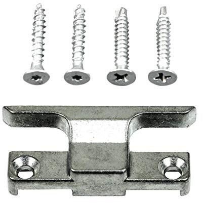 GU Schließblech Schliessplatte 8-977 oder 8.977 oder auch 8-00977 (8-00977-00-0-1) incl. SN-TEC Montagematerial