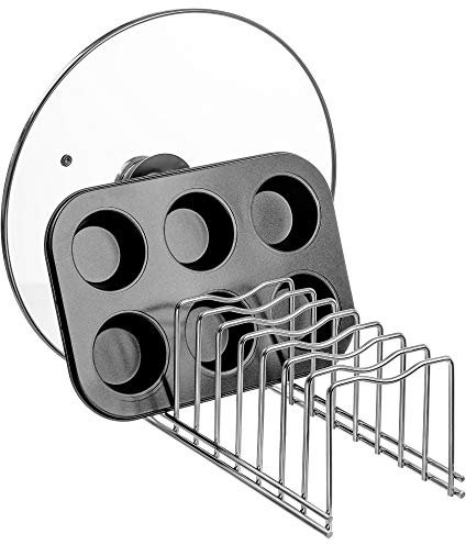 Slideep Deckelhalter zum Trocknen von Tellern, Deckelhalter, Küchentopfdeckelhalter, Organizer für die Küche, Geschirr, Teller, Aufbewahrung, Organizer