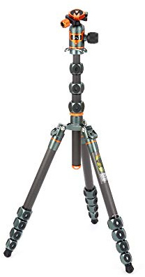 3 Legged Thing Legends Bucky Kit Carbon Fibre Tripod - Travel-Friendly, Adjustable Camera Tripod with 3 Detachable Legs & Multiple Mounting Points (BUCKYKITGREY)