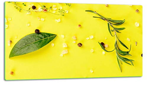TMK ArtDeko – Schneidebrett Glas – Glasschneidebrett für die Küche 52x30 cm – Robust, Hygienisch & Rutschfest – Glas Schneidebrett – Zusätzliche Arbeitsfläche – Vielseitige Nutzung