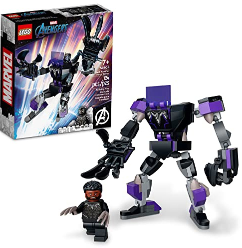 LEGO Marvel Black Panther Mech Armor 76204 Building Kit; Collectible Mech and Minifigure for Super-Hero Kids Aged 7+ (124 Pieces)