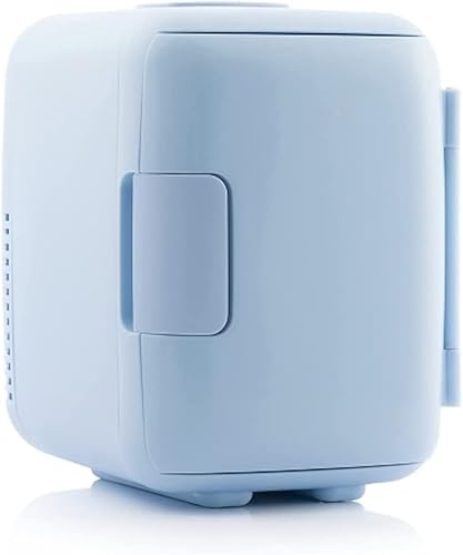 CELLUSTOP - Mini Réfrigérateur Cosmétique, Petit Frigo de Chambre, Réfrigérateur Électrique Portable 12V/220V, Fonction Chaud/Froid, Réfrigérateur de Bureau, Voiture - 4 Litres - Bleu
