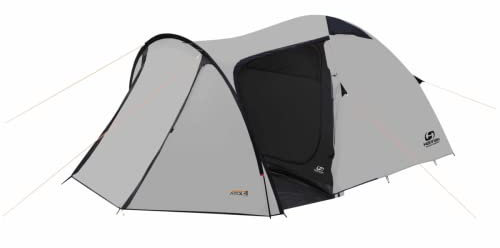 Hannah Outdoor Atoll 4 Familienzelt 4 Personen - Cooles Hochhaus- Grau