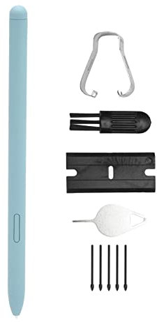 Tab S6 Lite, Stylus Touch S Pen Bolígrafo Inteligente de Plástico Duradero de Alta Sensibilidad con 5 Puntas de Repuesto para Tableta SM P610 SM P615 (Azul)