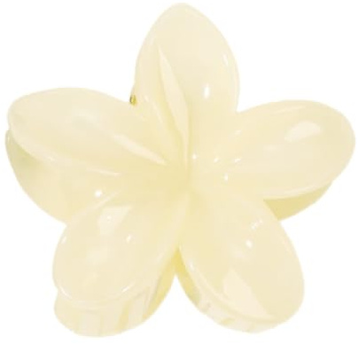 1 Stück Damen Blumen Haarklammern Blumenhaarnadel Haarspangen Haarclips Krallenclip Rutschfeste Kunststoff Haarnadel Haarschmuck Kopfbedeckung für Frauen Mädchen für Tägliches Tragen,Gelb