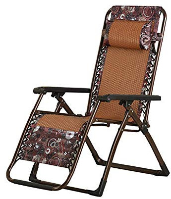 ZURBAQD Liege-Klappstuhl, kreativer handgefertigter Rattan-gewebter Lounge-Stuhl, Büro-Nickerchen-Stuhl, Strand-Sonnenliege, Klappstuhl Warm as Ever