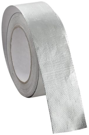 NUOBESTY Aluband Selbstklebend Hitzeschutzplatte Hitzeschutzband Auspuff Hitzebeständiges Klebeband Dampfsperre Kleber Aluflexschlauch Bitumen Aluband Klebeband Hitzebeständig