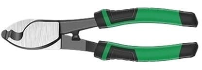 Maquina cortadora de tubos Cortador de cables, alicates de prensado, corte de pernos, combinación de pelacables eléctricos, herramientas manuales multifunción antideslizantes cortatubos cobre(6 inch L