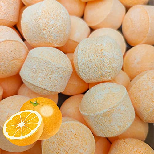 Pack Ahorro 25 Mini bombas efervescentes para manicura y pedicura - Ablandan durezas, refrescan, hidratan y relajan - Aroma: Naranja