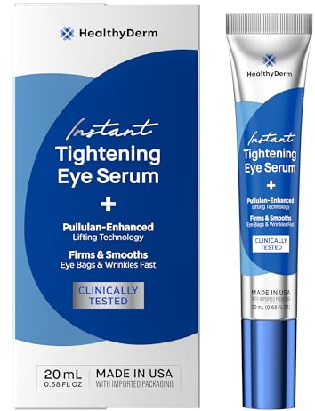 Instant Under Eye Lift Serum - Reduces Eye Bags, Wrinkles, Puffy Eyes, Dark Circles & Crow’s Feet in Minutes - Advanced Firming Polysaccharide Formula for Mature Skin - 20 mL