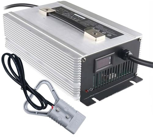 WLEJSL Chargeur Batterie 36 V 40 A pour Chariot Élévateur avec Écran LCD, Prise Anderson 50 A/120 A/175 A/350 A pour Transpalette et Autolaveuse,175a
