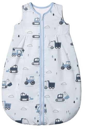 Baby Comfort Schlafsack, 0,5 Tog, 100 % Baumwolle, Sommerdecke, Größe 56–62 (Bagger)