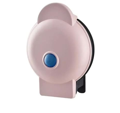 350W Mini Waffle Maker, Household Mini Cake Machine, Ideal For Doughnut, Waffle, Breakfast Sandwiches, Easy To Clean, Electric Pancake Maker For Commercial Or Home Use(Pink,No. 3)