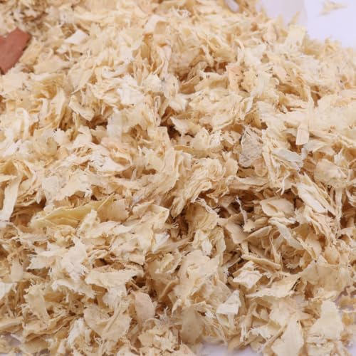 WUUISDNX Litière de copeaux de Bois qualité supérieure pour Petits Animaux. Sécurisée et Naturelle, sans Odeur. Poids : 500 g.