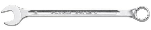 STAHLWILLE Nr. 14 | Ring-Maulschlüssel OPEN BOX lang 17 mm | extrem belastbar l schraubenschonend | Schraubenschlüssel Made in Germany
