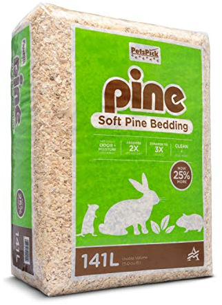 PETSPICK Pine Small Pet Bedding, 141L