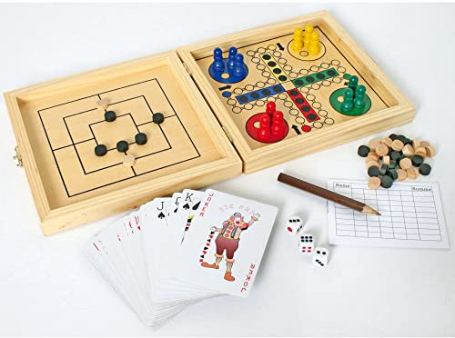 Bartl 109962 Spielesammlung für die Reise aus Holz