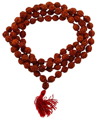 Tibetano 108 Shiva Yoga Rudraksha semillas perlas de Mala oración collar