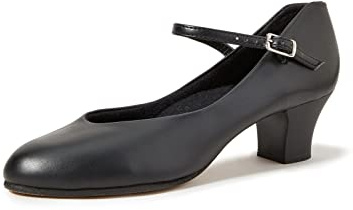 Capezio Student Footlight - Scarpe da Ballo Professionali da Donna, con Tacco Antiscivolo, Tomaia in Pelle e Design Confortevole, Scarpe Eleganti e di Supporto