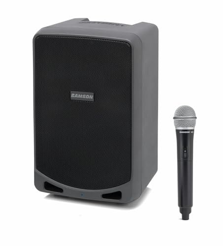 Samson Expedition XP106w Wiederaufladbare Mobile PA 100 W mit Funk-Handmikrofon & Bluetooth – ideal für Präsentationen, Unterricht, Veranstaltungen