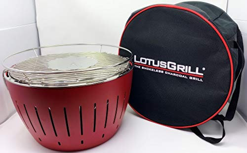 LotusGrill Set per gli amanti del barbecue; includegriglia, mix di spezie per barbecue Pure Beef di Hallingers e custodia per il trasporto