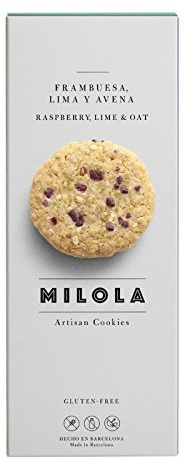 Milola - Galletas de Frambuesa, Lima y Avena - 140 gramos