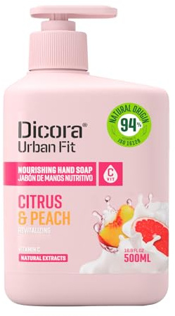 Dicora Urban Fit Jabón de Manos Vitamina C Cítricos & Melocotón 500 ml