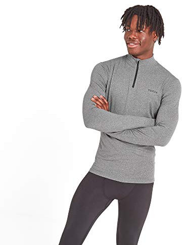 TOG24 Snowdon Men's Zip Neck Base Layer, Stylish Ultra Warm Temperature Regulating Thermal Underlayer, Anti Chafe Seams and Quick Moisture Wicking, Perfect for Running Hiking Biking Camping Skiing