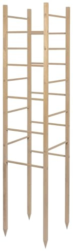 Windhager Holz-Rankturm; Kiefernholz, 29 x 29 x 145 cm; Holz; Rankgitter Garten, Pflanzenstütze, Kletterhilfe für Pflanzen, Rankgerüst; FSC-Zertifiziert
