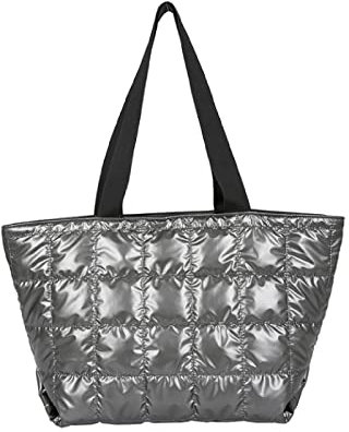 BaiWaNG Damenrucksack Straßenrucksack Winter Damen Umhängetasche Handtasche,Silber,50 * 18 * 29CM