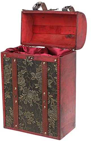 Veemoon Holzkiste Für Wein Vintage-weinkarton Geschenkbox Aus Holz Für Zwei Flaschen Weinverpackungsbox Weinkiste Zum Verschenken
