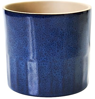 Ivyline Pflanzgefäß, Keramik, Blau, 17 x 15 cm (H x T)