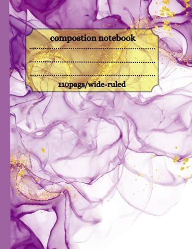 marbel netbook: notbook marbel purpel |110 pages| 8.5x 11 in size
