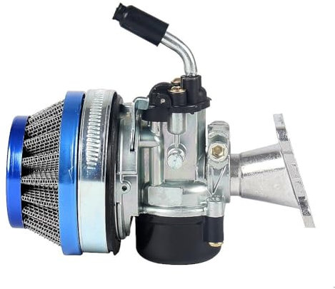 GRFIT Carb Motorräder Motorrad Vergaser 37 49 50 80 Cc 2 Takt Wasser Gekühlt Vergaser Mit Ansaugrohr Luftfilter Für Mini Moto Schmutz Pocket Bike ATV Vergaser (Color : Blue)
