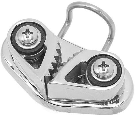 Nockenklampen, 316 Edelstahl Marine Cam Cleat Fairlead Leading Ring Ankerseilklampen für 3–12 Mm Seil, Cam Cleat Leading Ring Fairlead Matic Cam Cleat Clip für Segeln, Kajakfahren