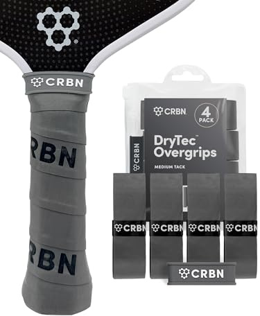 CRBN Pickleball, Drytec™ Overgrips, Pickleball Paddle Grip Tape 4-Pack