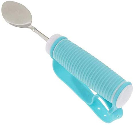 BZVCRTYKL Vajilla Antivibración, Tenedor - Cubiertos Flexibles con Cinturón de Mano - Utensilios Adaptables for Ancianos, Parkinson, Artritis y Discapacidades 1014/793 /534 (Size : Spoon)