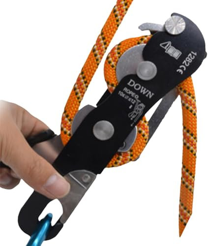 Kletter-Sicherungsgeräte,Kletter-Selbstsicherungsgeräte | Handsteuerung Abseilgerät,Seilrettungsausrüstung, Handsteuerungen, sicheres Kletterzubehör, selbstsichernde Abseilgeräte für Baumpfleger, Rett