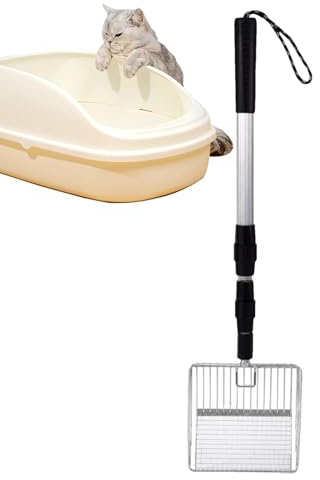 Pelle À Crottes De Poulailler, Pelle À Litière Pour Chat, Manche Télescopique, Pelłe À Manche Allongé, Pelłe À Fumier De Poulet En Métal, Pelļe De Nettoyage De Poulailler, Pelļe De Plage, Ramassage De