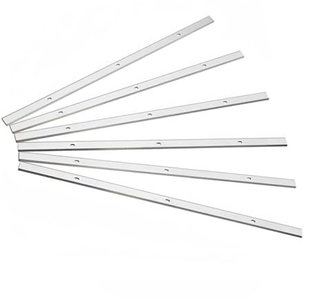 Lames de couteaux de rabot 6 pièces 320x12x1,5 mm Lame de rabot à bois, couteau de rabot électrique réversible HSS for TP305 TP400LS 22-565 22-560, doubles bords