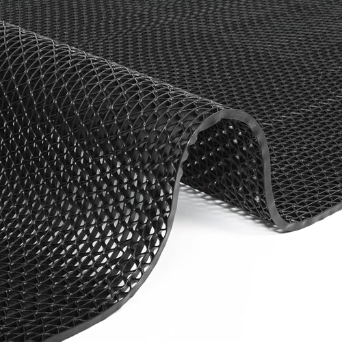 DFENG Dräneringsmatta, duschmatta, 300 x 90 cm, halkfri PVC, ihålig dränering, dusch, golvmatta, 5,5 mm tjock bastumatta, poolmatta, badmatta, halkfri matta för våtzoner, pool, badrum, kök, balkong