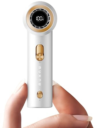 MUXNW Portable Fan For Travel Mini: Small Pocket Handheld Personal Rechargeable Battery Operated USB High Speed Keeping Cool In Hot Weather Beach Gifts For Women (white)