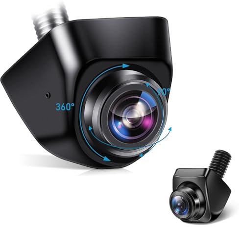Reversing Camera AHD 1080P 360° Rotatable Car Reverse 170° Wide Angle Reversing Wide Viewing Angle Adjustable Car Rear Parking Backup Camera IP69 Waterproof Parking Universal 12V-24V for Car Van